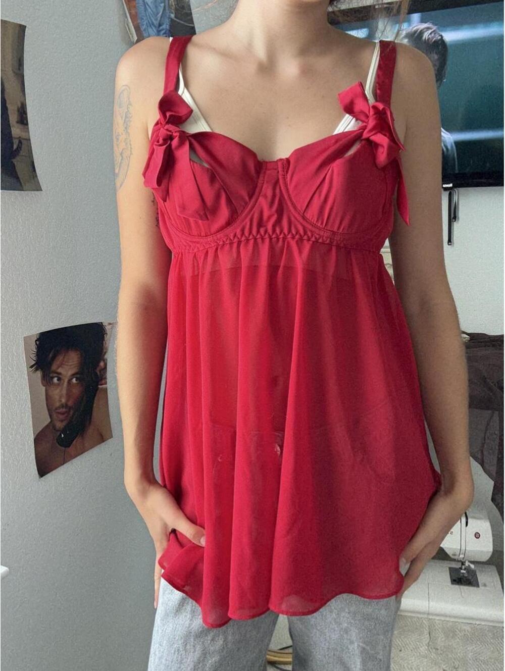 Women's Red Blous